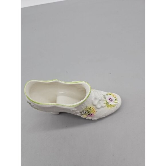 Vintage Old Foley Floral Victorian pattern china shoe, James Kent England - Picture 2 of 5